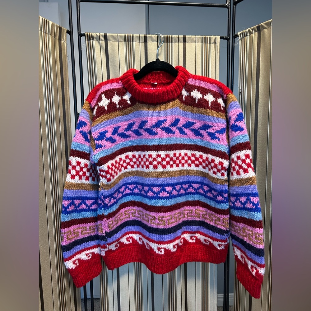 Handmade wool sweater - Picture 3 of 17